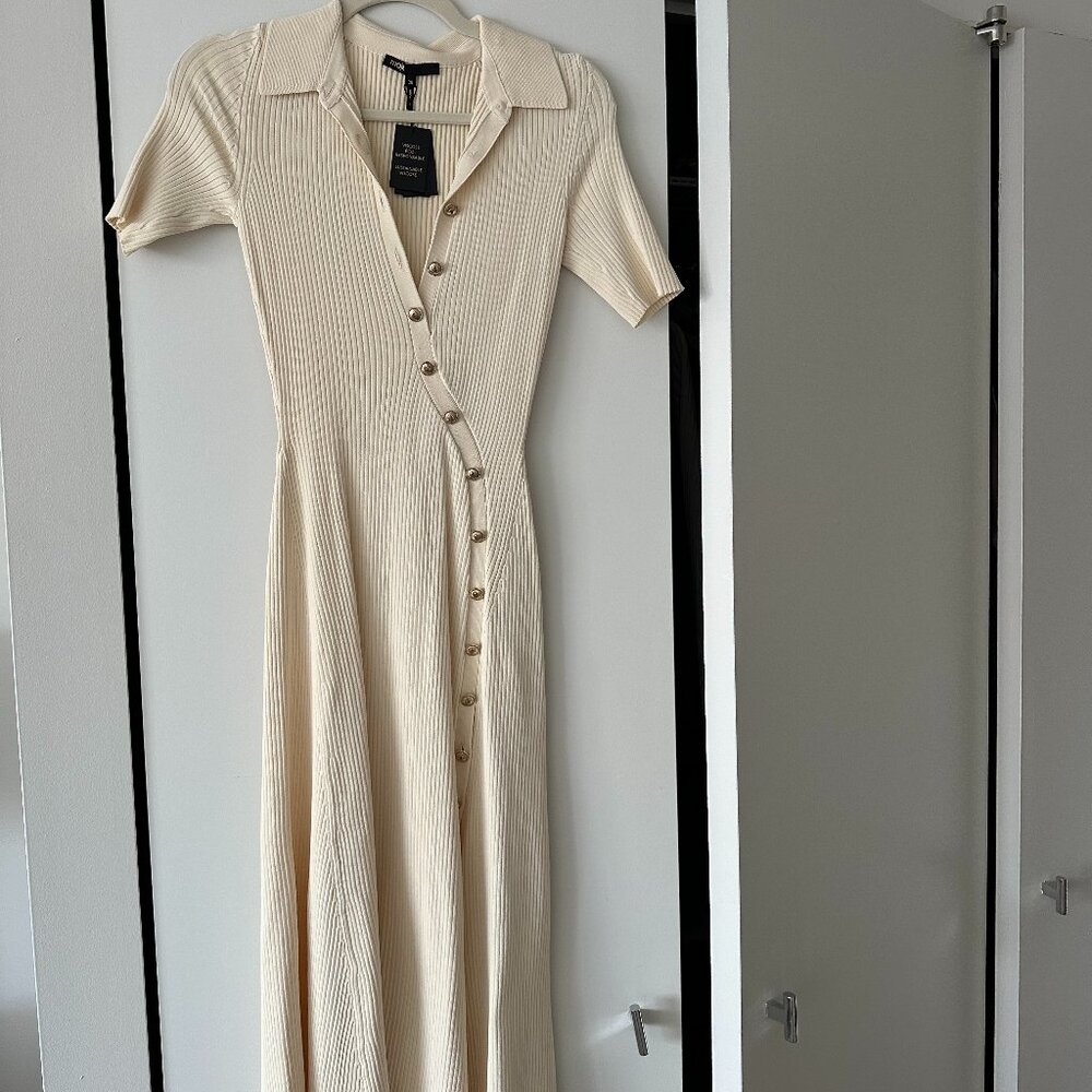 Maje Rimisa Dress Ecru